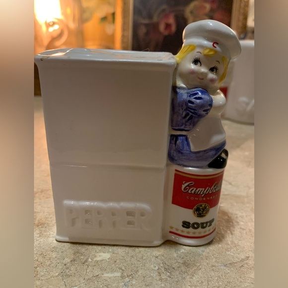 Vintage Campbells Soup Ceramic Salt & Pepper - Picture 2 of 8